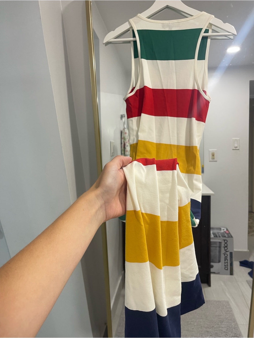 Hudson’s Bay Striped Tank Maxi Dress | Multicolor | Size Small Collectible - Picture 6 of 6